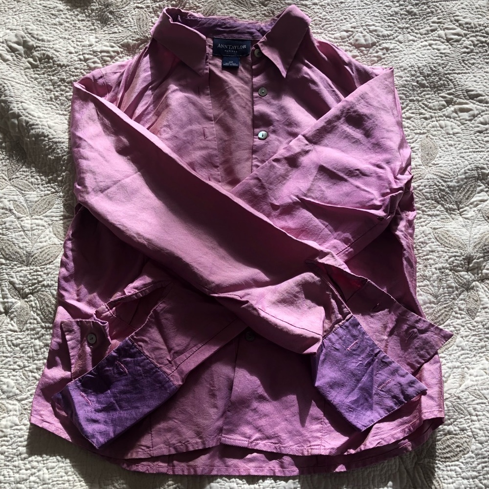 vintage silk ann taylor blouse